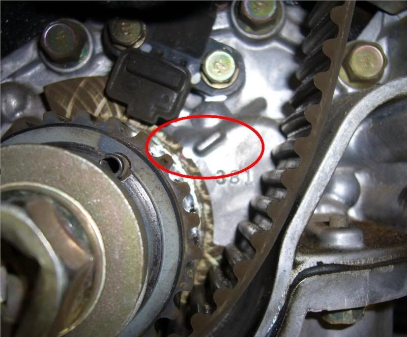 Reluctor wheel (cps sensor) and crank pulley not lined up? Mitsubishi